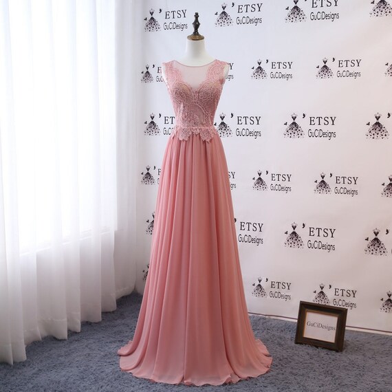 dusty rose ball gown