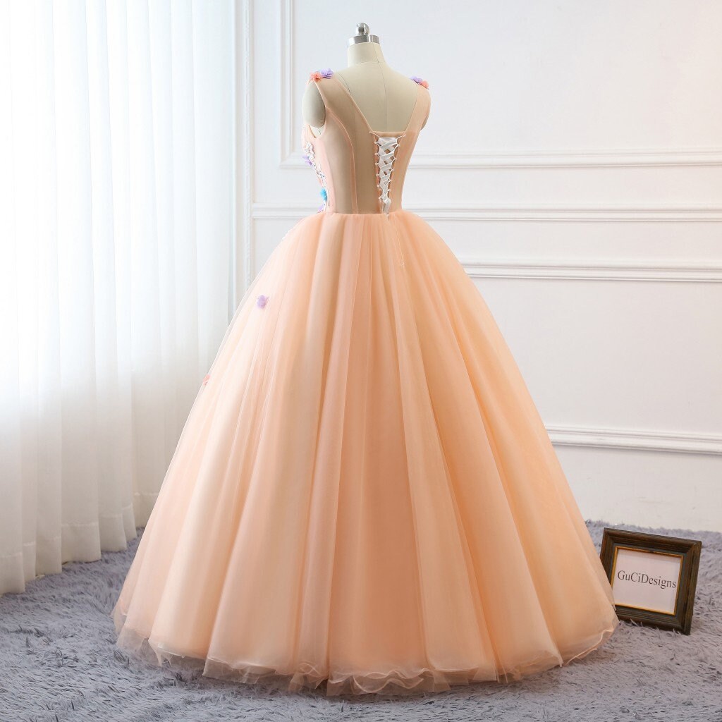 Prom Ball Gown Plus Size Long 2019 Women Formal Dresses Tulle Etsy