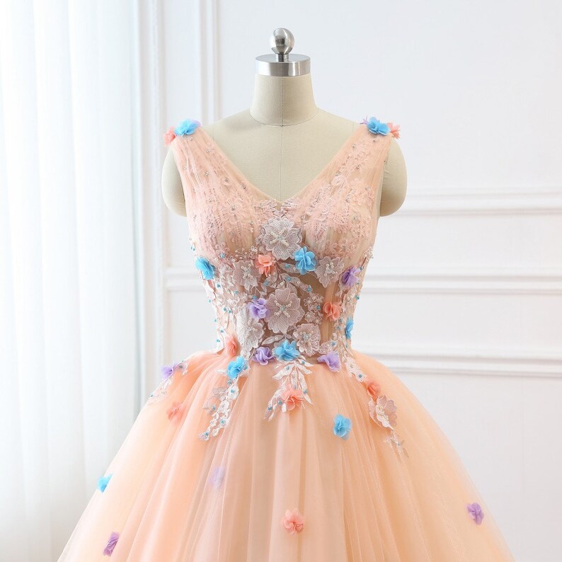 Prom Ball Gown Plus Size Long 2019 Women Formal Dresses Tulle Etsy