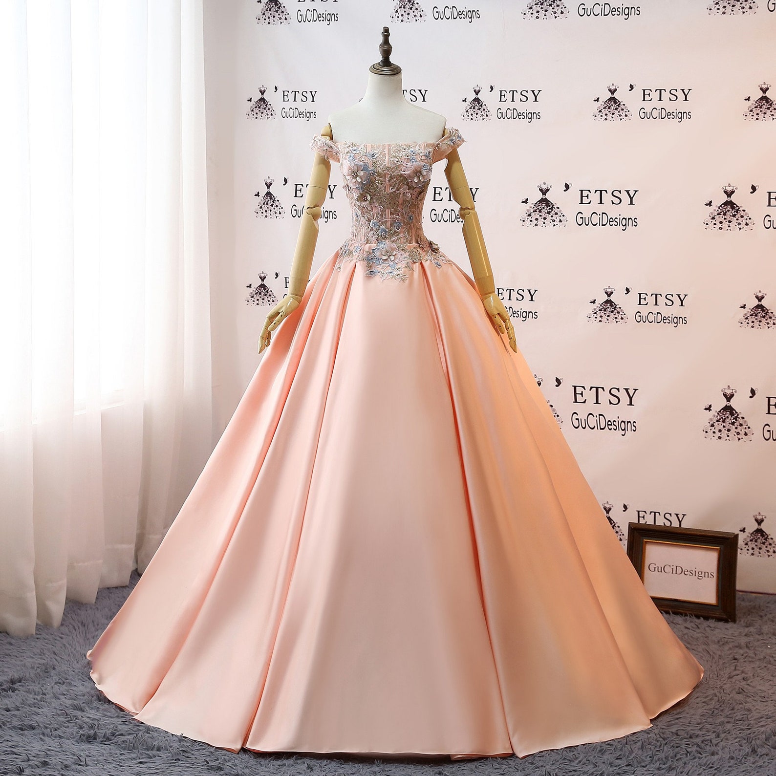 champagne pink gown