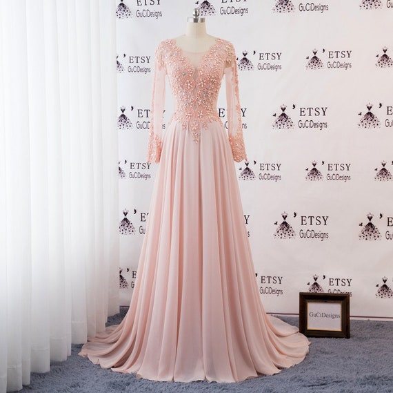 baby pink elegant dress