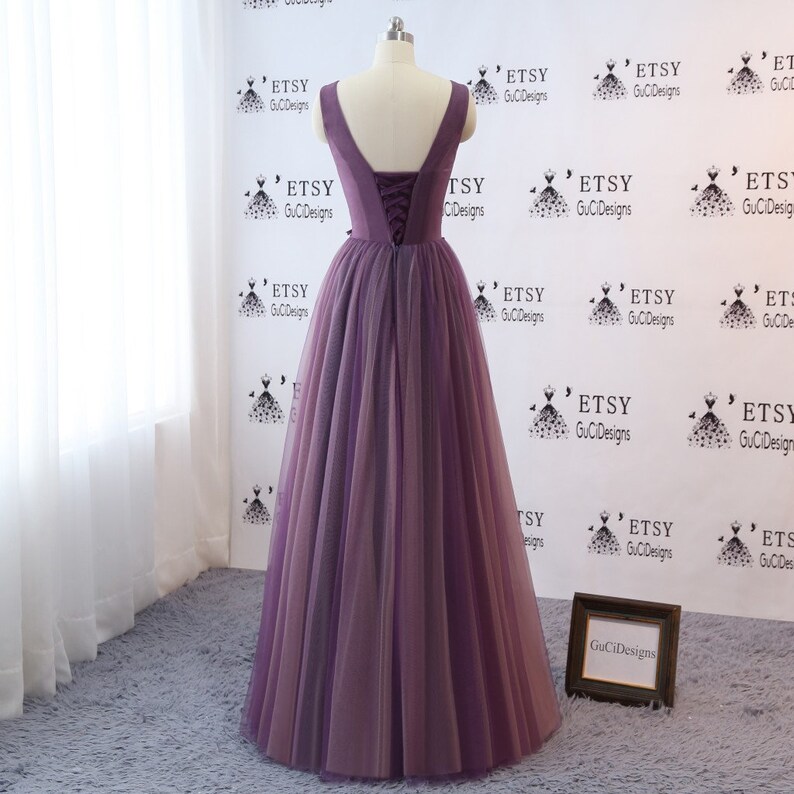 Custom Plus Size Color Grape Purple Prom Ball Gown Wedding Etsy