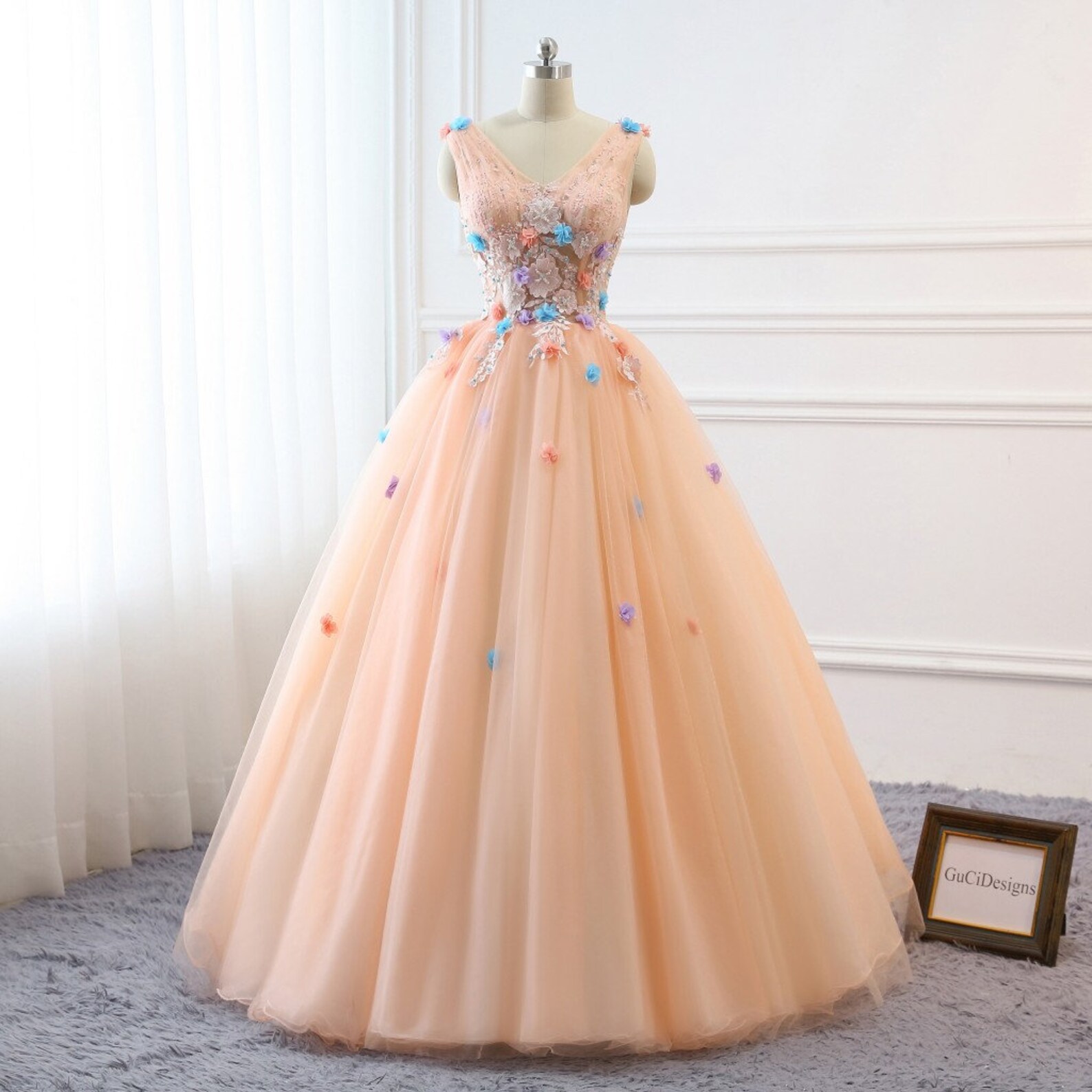 Prom Ball Gown Plus Size Long 2019 Women Formal Dresses Tulle Etsy