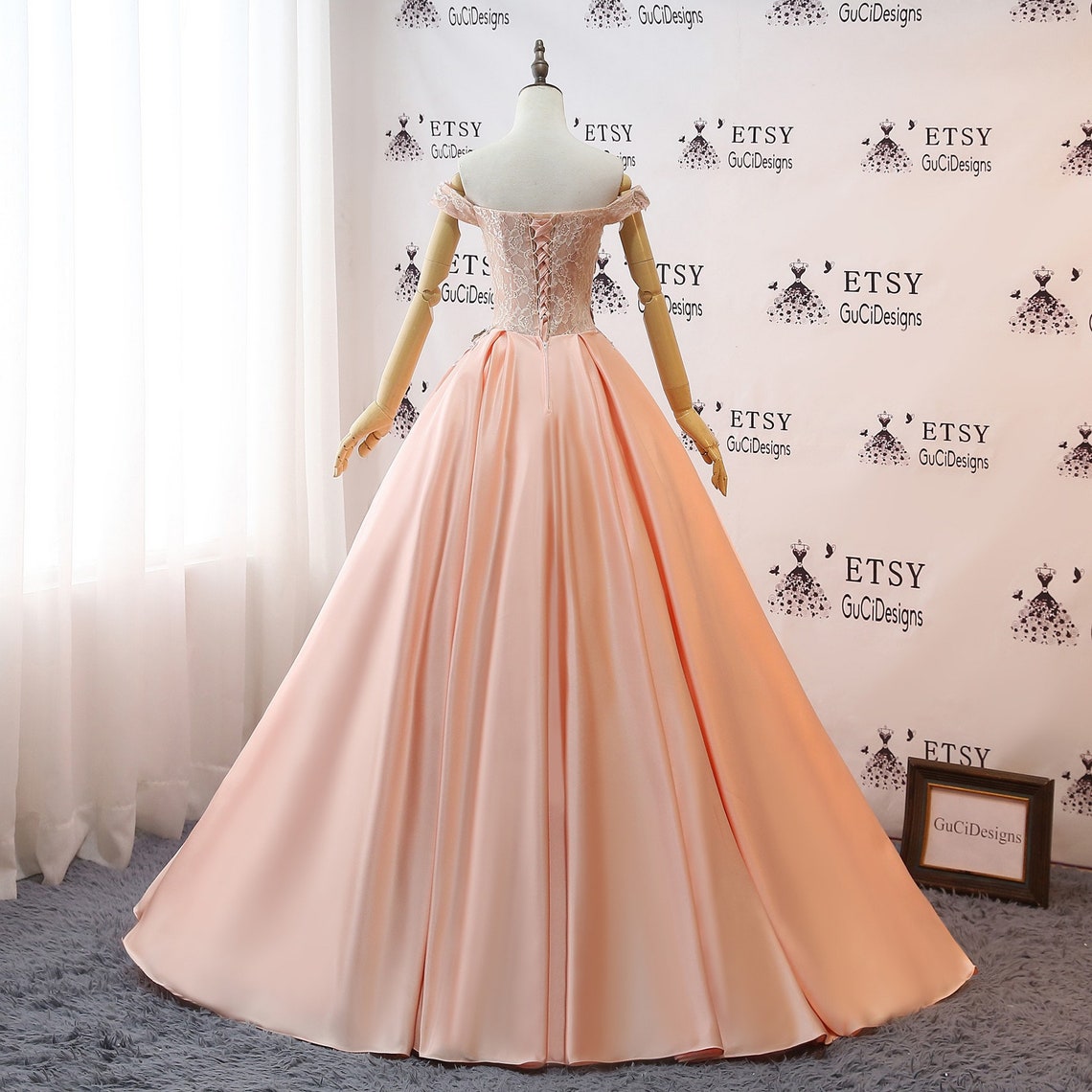 champagne pink gown