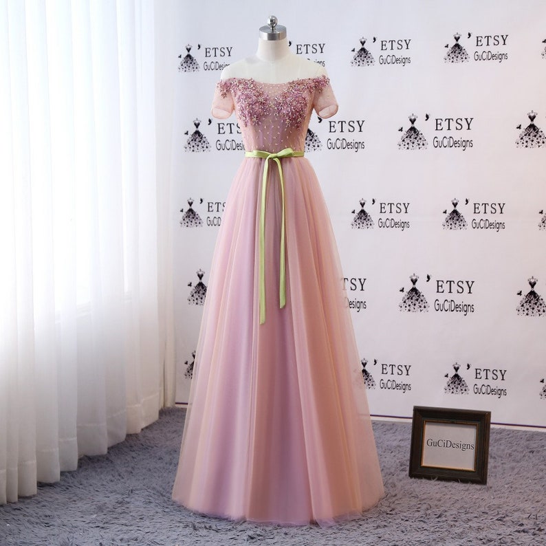 Pink Junior Evening Dress