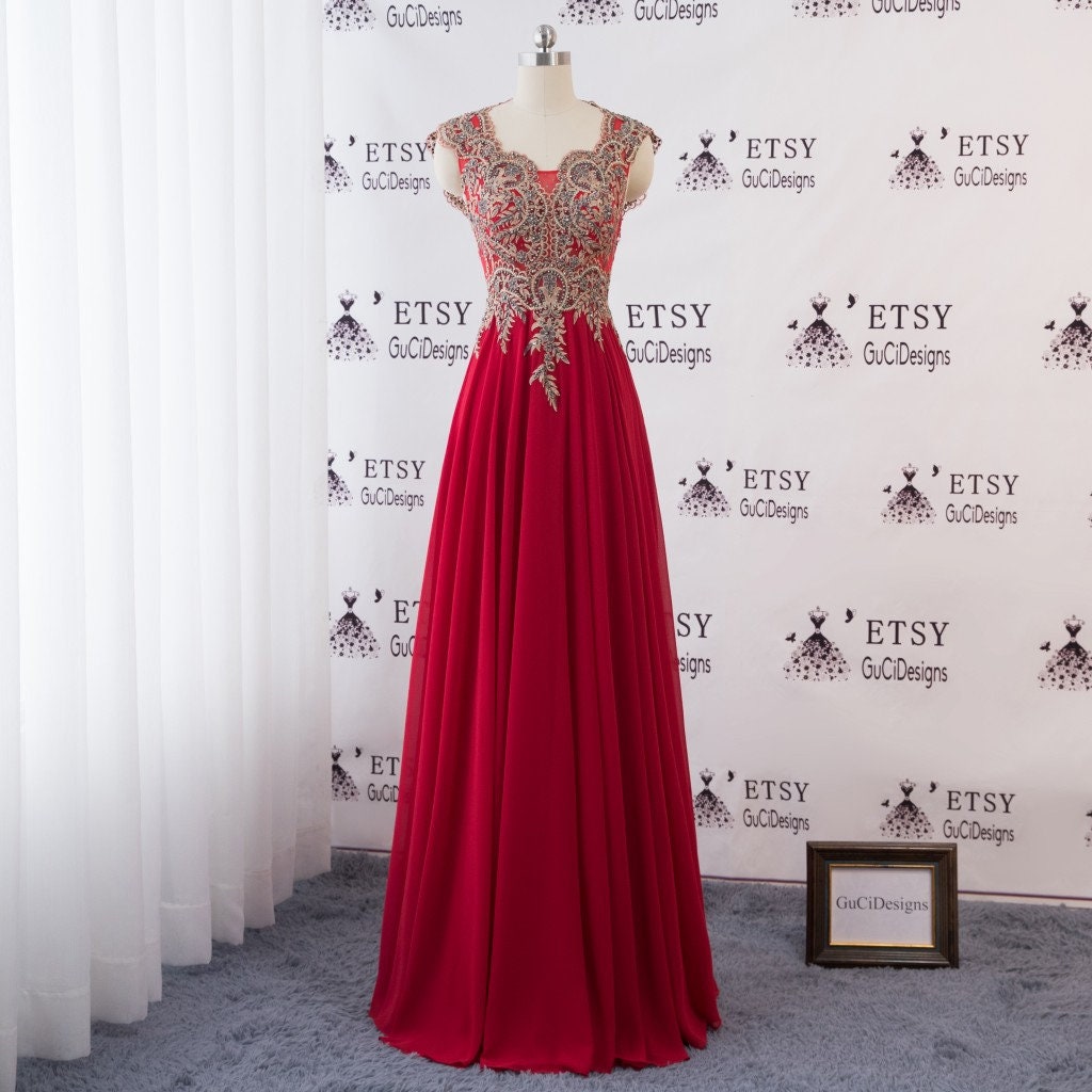 red long frock for womens
