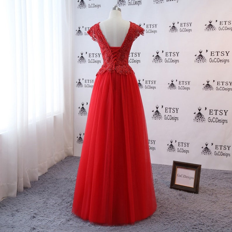 Elegant Lace Wedding Dresses Low Back Bridal Gown Cap Sleeve Etsy