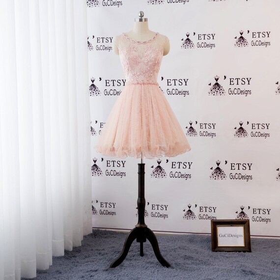 cocktail dress baby pink