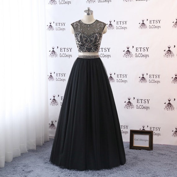 2 piece evening gown