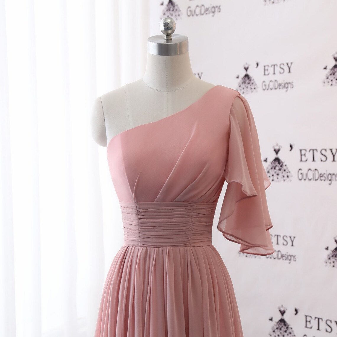 Bridesmaid Dresses LongBridesmaid Dress Butterfly Sleeve One Etsy