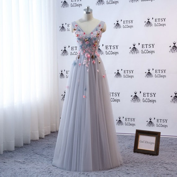 evening gown floral
