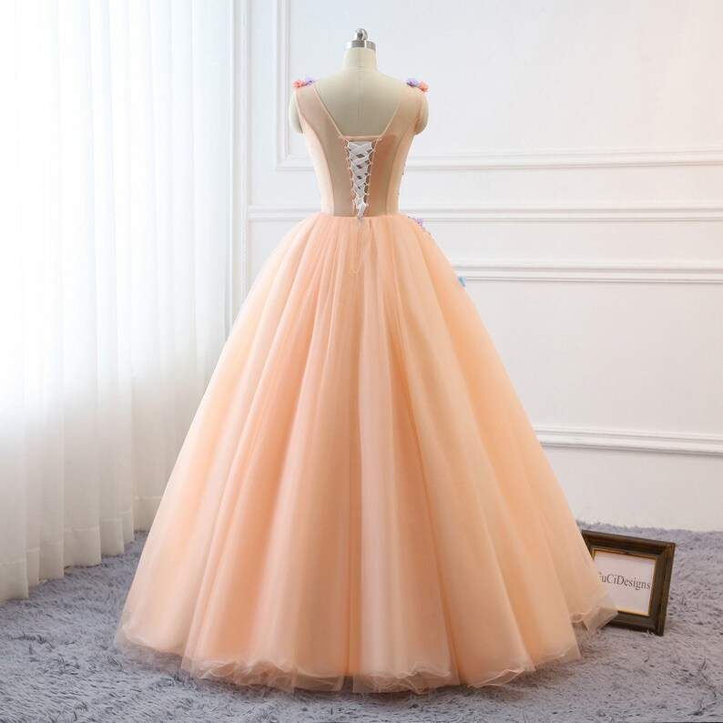 Prom Ball Gown Plus Size Long 2019 Women Formal Dresses Tulle Etsy