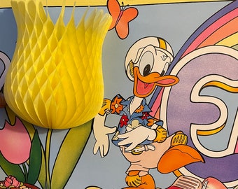Vintage Disney HAPPY EASTER Banner-Donald and Daisy Duck 1998 Eureka