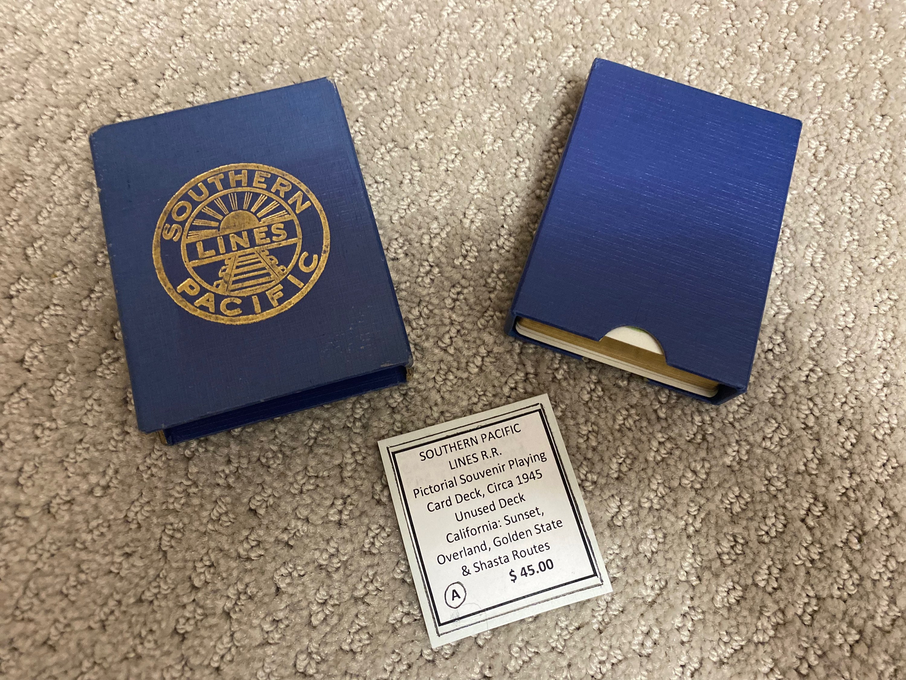 Rare 1945c Southern, Pacific Railroad Lines, Souvenir