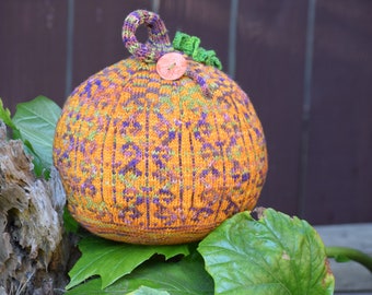 Large Colorwork Pumpkin PDF Knitting Pattern