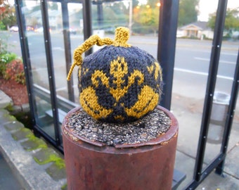 Mini Colorwork Pumpkin PDF Knitting Pattern