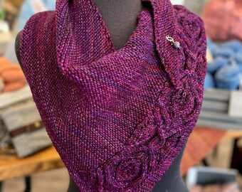 Calla Lily Wrap PDF Knitting Pattern