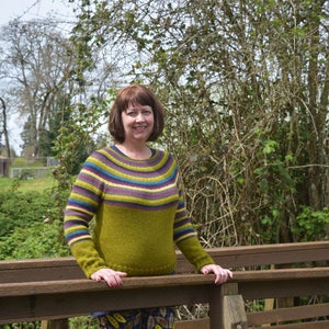 Padrão de tricô Color Bliss Sweater PDF