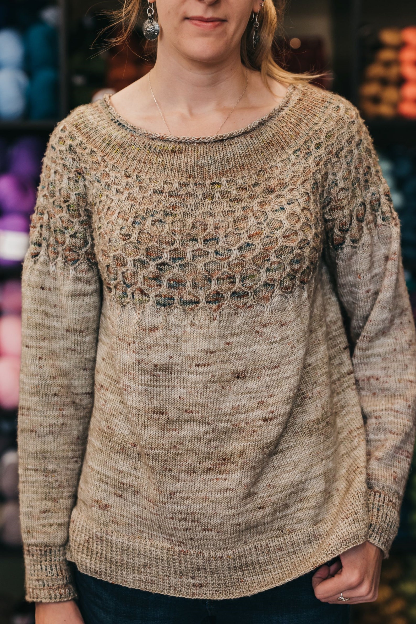 Ethereal Sweater PDF Knitting Pattern English and Spanish Ethereal
