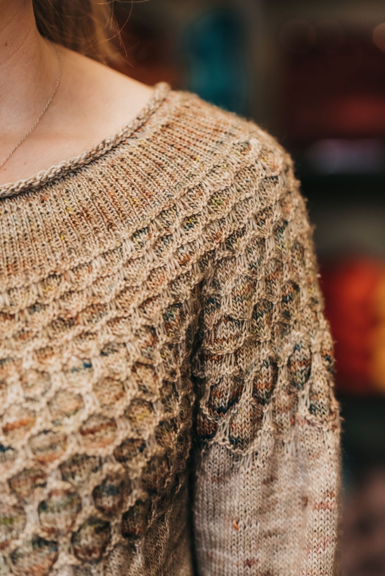 Ethereal Sweater PDF Knitting Pattern English and Spanish Ethereal