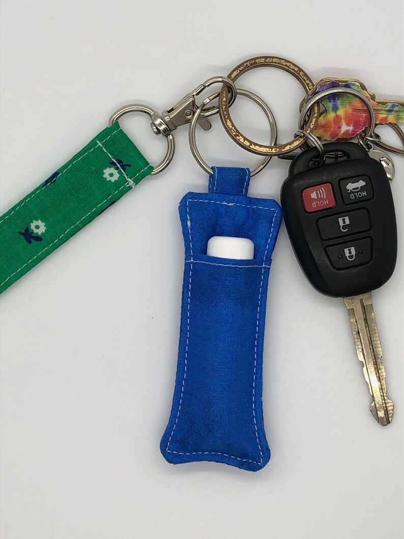 Chapstick Key Chain, Chapstick Holder, Key Ring Accessories, Lip Balm