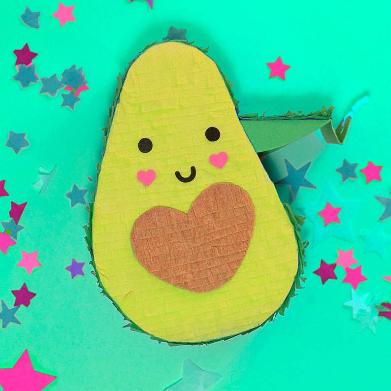 Mini Avocado Pinata Favor, Avocado Party, Food Party, Party Decoration ...