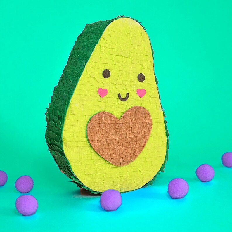 Mini Avocado Pinata Favor, Avocado Party, Food Party, Party Decoration ...