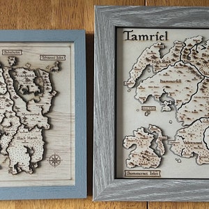  Engraved map from the anime One Piece. 8x10 inches on Baltic  Birch : Handmade Products