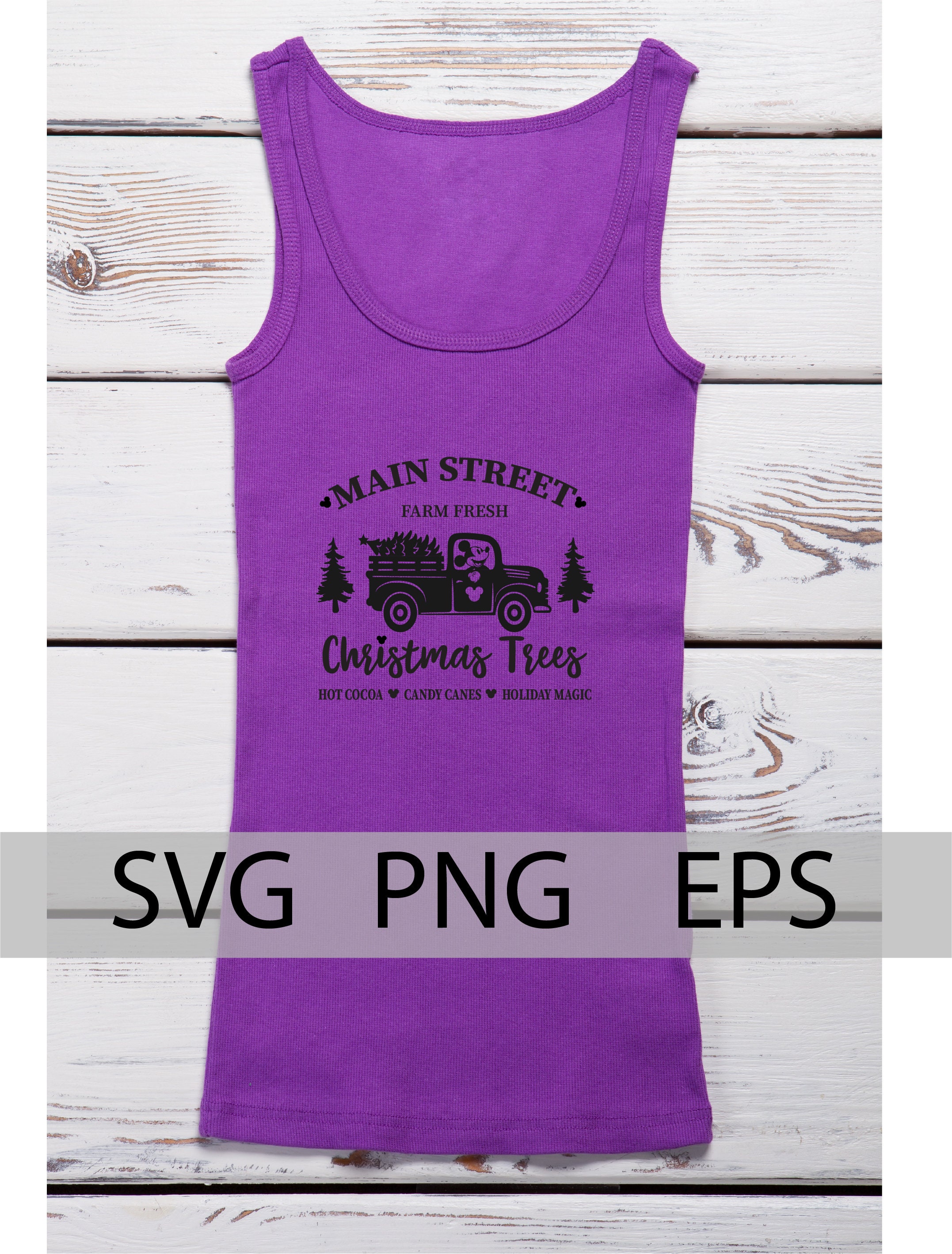 Mickey's Christmas Tree Farm Truck Sign SVG Christmas Etsy