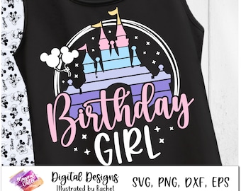 Birthday Girl, Magical Castle, Minnie Family Birthday shirt, Disneyland birthday trip, Minnie Birthday Squad, Matching shirts, dxf, svg, png