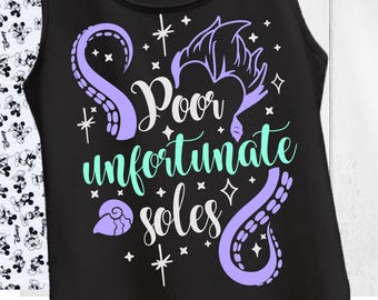 Running Poor Unfortunate Soles svg, Marathon shirt, race you to the castle, Ursula svg, Villains svg, cricut cut files, little mermaid