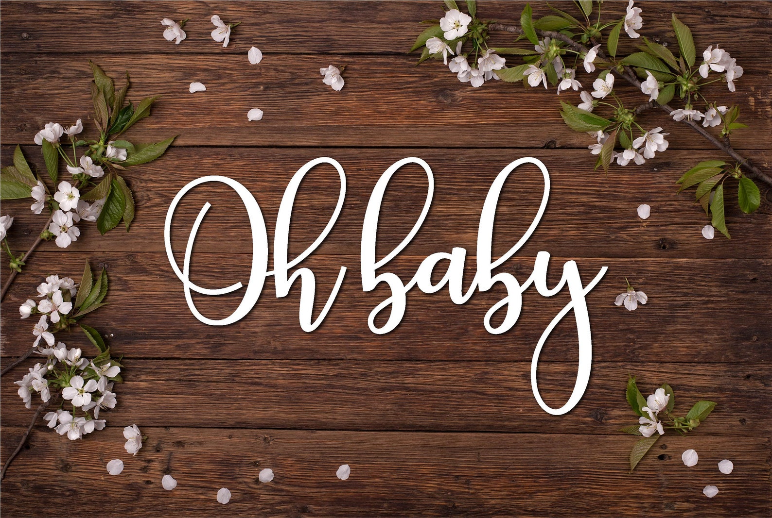 Oh Baby Wood Baby Shower Sign baby shower signage baby Etsy