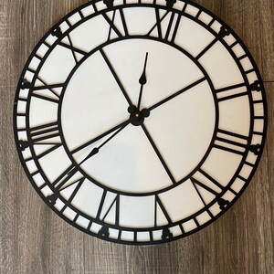 Mickey Farmhouse Clock svg, Mickey clock cut file, Mickey Clock laser cut file, farmhouse clock svg, Laser cut files image 2