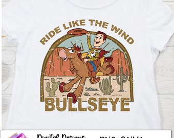 Ride like the Wind Bullseye png, Woody and Bullseye png, Retro Cowboy, The Wild West Png, Family Vacation Png, Family Trip Png, Magic Castle