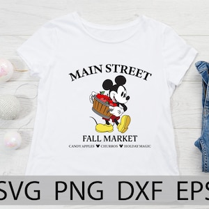 Mickey Farm Fresh Apples, Mickey Apple Basket, Mickey Fall Shirt svg, Mickey Main Street, Fall, PNG, SVG, DXF, Iron On, Transfer, layers
