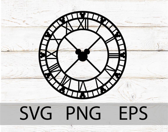 Mickey Farmhouse Clock svg, Mickey clock cut file, Mickey Clock laser cut file, farmhouse clock svg, Laser cut files