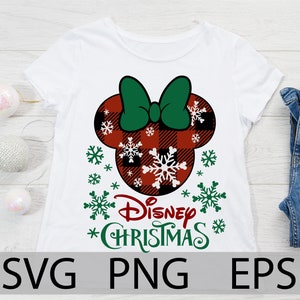Minnie Plaid PNG, Minnie Plaid Svg, Christmas Plaid, Minnie Christmas, Minnie Flannel, Buffalo Check, holiday, svg, png, Iron on, cut file