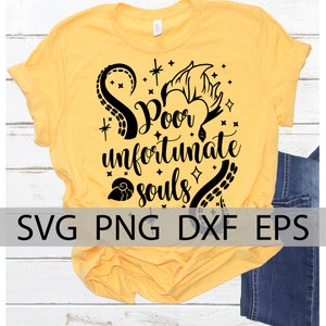 Poor Unfortunate Souls svg, Ursula svg, Tentacles svg, sea witch SVG, Villains svg, png, iron on, cricut cut files, little mermaid svg image 7