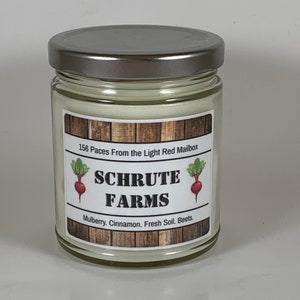 Schrute Farms Dwight The Office Inspired Candle Etsy