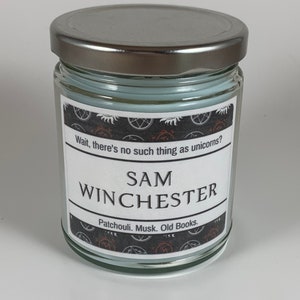 Sam Supernatural  | Patchouli | Old Books | Inspired Candle