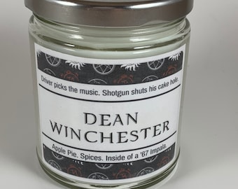 Dean Supernatural  | Apple Pie Scented | &#39;67 Impala | Inspired Candle