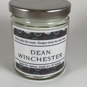 Dean Supernatural  | Apple Pie Scented | &#39;67 Impala | Inspired Candle
