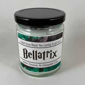 Bellatrix | Dark Wizard | Wizarding Inspired Candle
