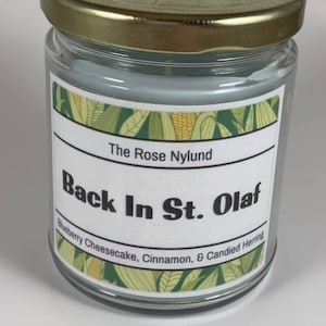 Golden Girls | Rose Nylund | Back In St Olaf | Blueberry Cheesecake Scented | Inspired Candle
