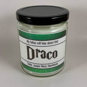 Draco | Dark Wizard | Wizarding Inspired Candle