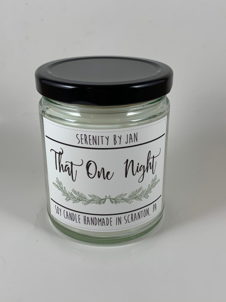 That One Night Serenity by Jan Hunter Modern Farmhouse Dinner Party The Office Inspired Candle image 1