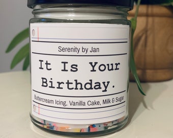 It Is Your Birthday. | Happy Birthday Gift | The Office Inspired Candle