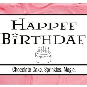 Happee Birthdae Inspired Candle  | Happy Birthday Chocolate Cake Scented
