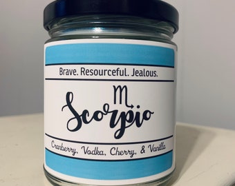 Scorpio | Zodiac Sign | Horoscope Inspired Candle