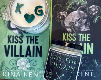 Kiss the Villain | Rina Kent | Legacy of Gods | Gareth Carson | Kayden Lockwood | Heathens | Dark Romance | Bookish Inspired Candle